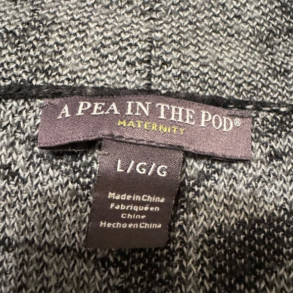 Elegant Black and Gray Women's Maternity Sweater Jacket EUC - Picture 5 of 7